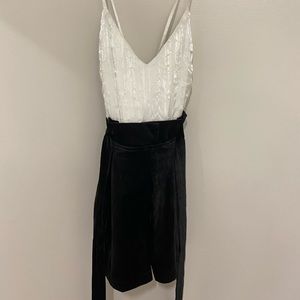 Black Velvet Romper